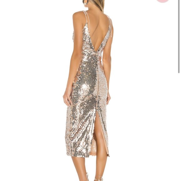 Holiday Sequin Midi Dress - Picture 3 of 3